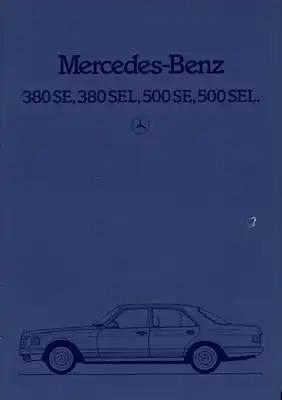 Mercedes-Benz 380 SE-500 SEL Prospekt 1982