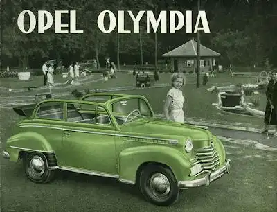 Opel Olympia Prospekt ca. 1952 f