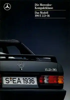 Mercedes-Benz 190 E 2,3-16 Prospekt 1988