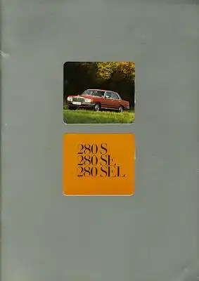 Mercedes-Benz 280 S SE SEL Prospekt 1.1976