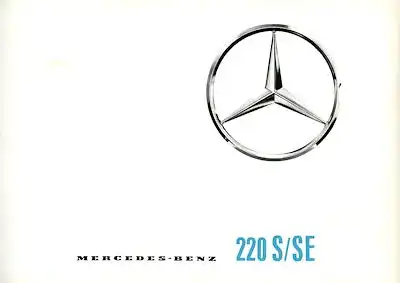 Mercedes-Benz 220S/SE Prospekt 1965