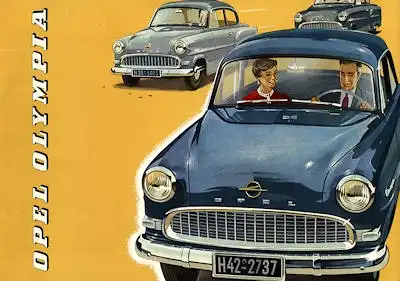 Opel Olympia Rekord Prospekt 1956