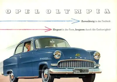 Opel Olympia Rekord Prospekt 1956