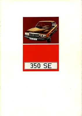 Mercedes-Benz 350 SE Prospekt 1973 e