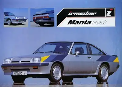 Opel Manta Irmscher Prospekt 1982
