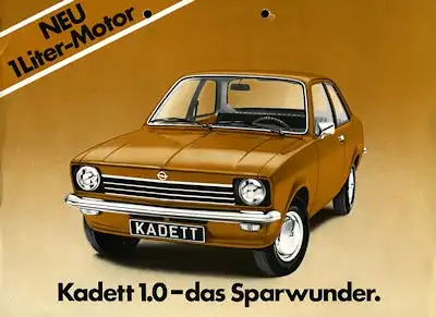 Opel Kadett C Prospekt 3.1974