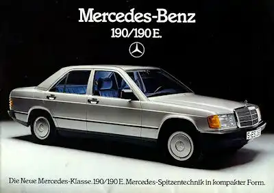 Mercedes-Benz 190 190E Prospekt 10.1982