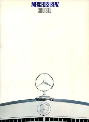 Mercedes-Benz 300 SEL Prospekt 12.1967