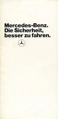 Mercedes-Benz Sicherheit Prospekt 6.1975