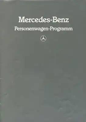 Mercedes-Benz Programm 1983