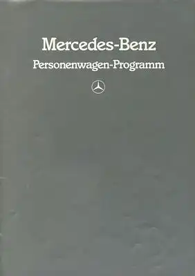 Mercedes-Benz Programm 1984