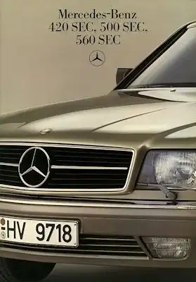 Mercedes-Benz 420-560 SEC Prospekt 8.1985 f