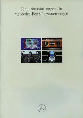 Mercedes-Benz Sonderausstattung Prospekt 1992