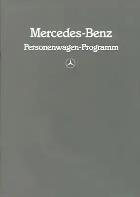 Mercedes-Benz Programm 1985