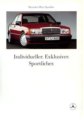 Mercedes-Benz 190 Sportline Prospekt 1989
