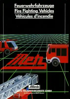 Metz Feuerwehrfahrzeuge Prospekt 1988