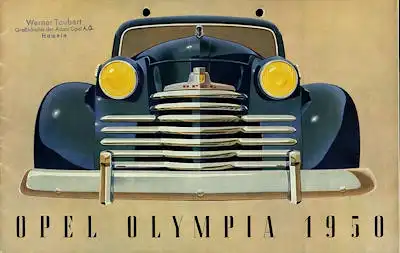 Opel Olympia Prospekt 1950