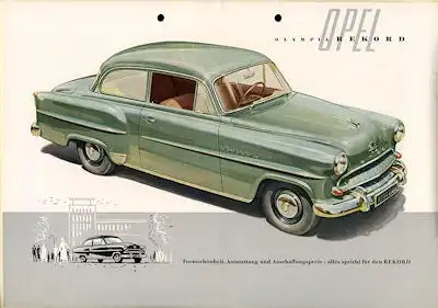 Opel Olympia Rekord Prospekt 1955