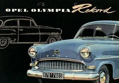 Opel Olympia Rekord Prospekt 1956