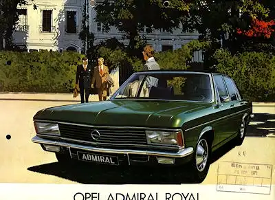 Opel Admiral Royal Prospekt 9.1972