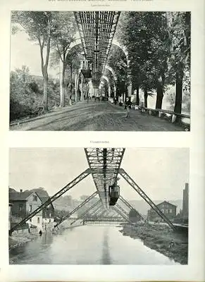 Die Schwebebahn Barmen-Elberfeld-Vohwinkel 1900