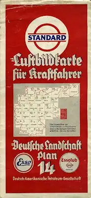 Standard Luftbildkarte Plan 14 Oberschlesien 1930er Jahre