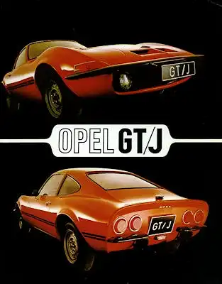 Opel GT / J Prospekt 1971 nl