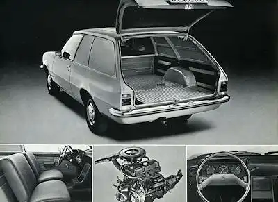 Opel Rekord D Lieferwagen Prospekt 8.1973