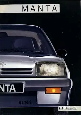 Opel Manta GSI Prospekt 1986