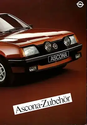 Opel Ascona C Zubehör Prospekt 1982
