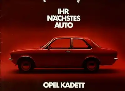 Opel Kadett C Prospekt 7.1973
