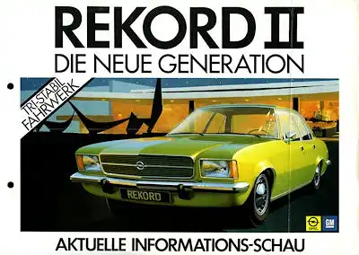 Opel Rekord D Prospekt ca. 1972