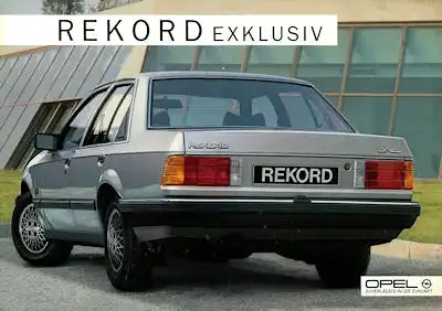 Opel Rekord E Exklusiv Prospekt 1986