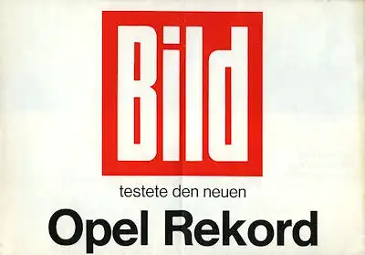 Opel Rekord E Test 1978