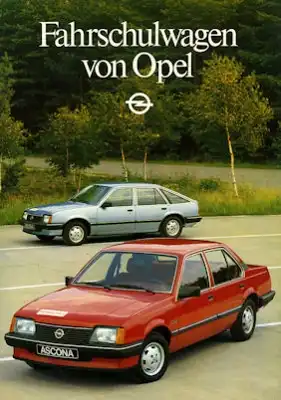 Opel Fahrschulwagen Prospekt 1982