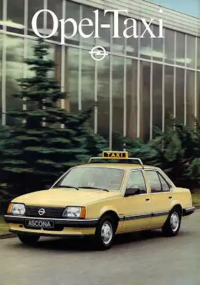 Opel Taxi Prospekt 1982