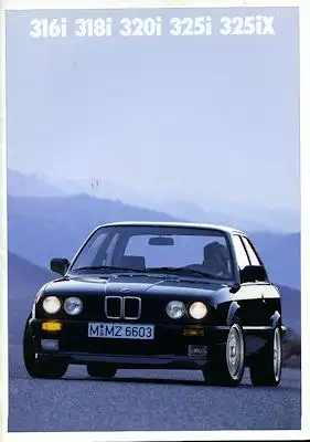 BMW 316 318i 320i 325i 325iX Prospekt 1989