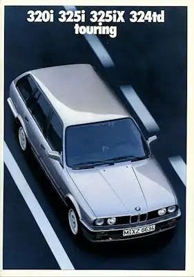 BMW 320i 325i 325iX 324td touring Prospekt 1988