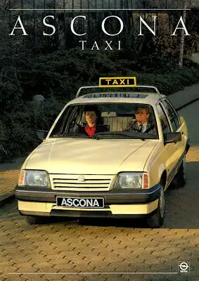Opel Ascona Taxi Prospekt 1987