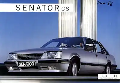 Opel Senator CS Prospekt 1986