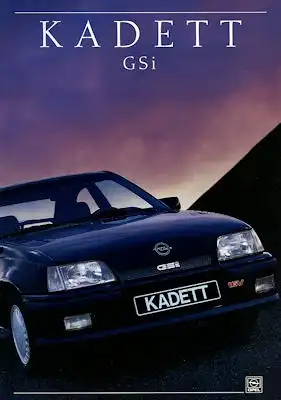 Opel Kadett E GSi Prospekt 1988