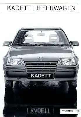 Opel Kadett E Lieferwagen Prospekt 10.1986