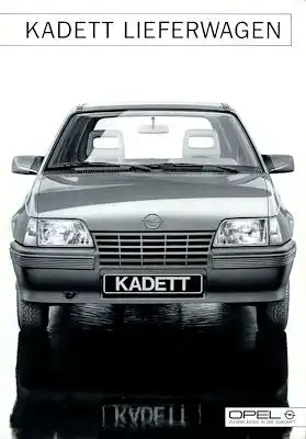 Opel Kadett E Lieferwagen Prospekt 1985