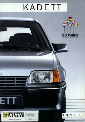 Opel Kadett E Prospekt 9.1985