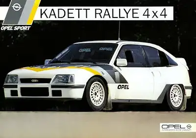 Opel Kadett E Rallye 4x4 Prospekt 9.1985