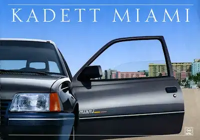 Opel Kadett E Miami Prospekt 6.1988