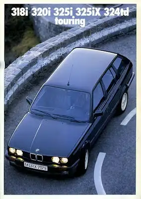 BMW 318i 320i 325i 325iX 324td Touring Prospekt 1990
