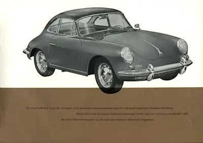 Porsche 356 B Prospekt 1.1962