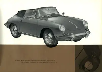 Porsche 356 B Prospekt 1.1962
