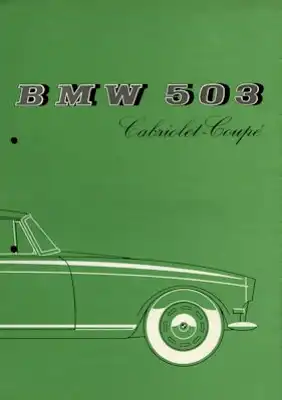 BMW 503 Cabriolet-Coupé Prospekt 1958